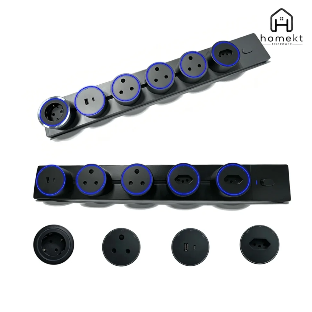 HOMEKT TRICPOWER Track Socket Set (60cm) - Standard Kitchen Track